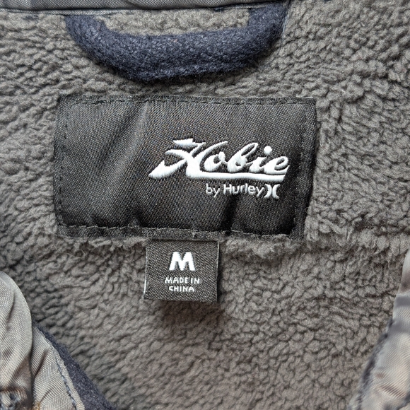 Hobie by Hurley Dark Blue Men's Medium Button Up Shirt Jacket Fleece Lined - Picture 5 of 7